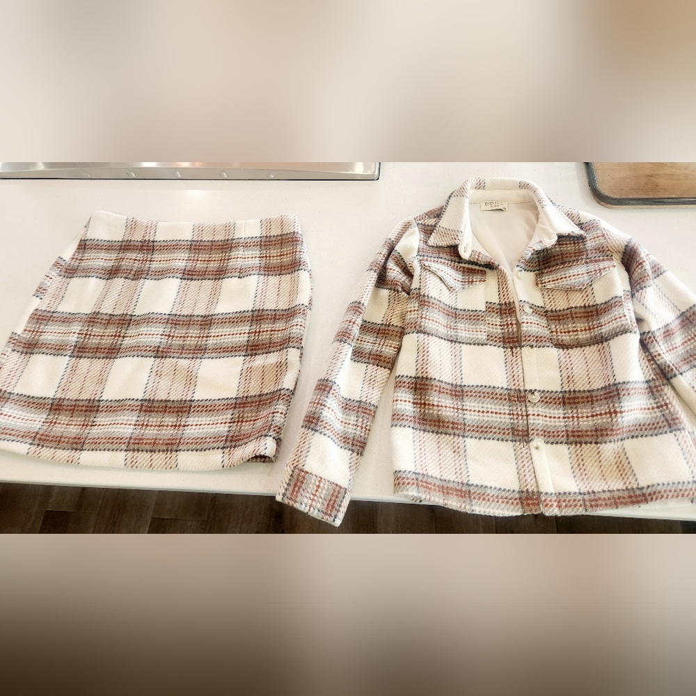 Mommy & Me Pink Lily women's size Medium skirt & boys size 5/6 jacket. NEW!